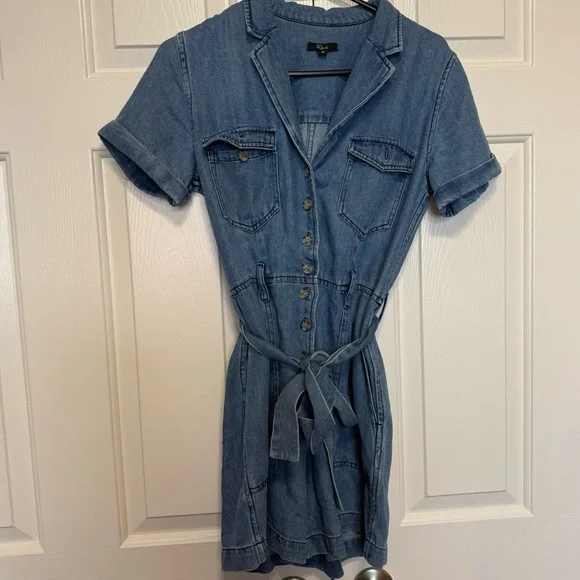 Rails Georgie Denim Belted Playsuit size XS - Picture 3 of 6